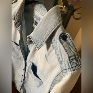 Express Chambray/Denim button shirt